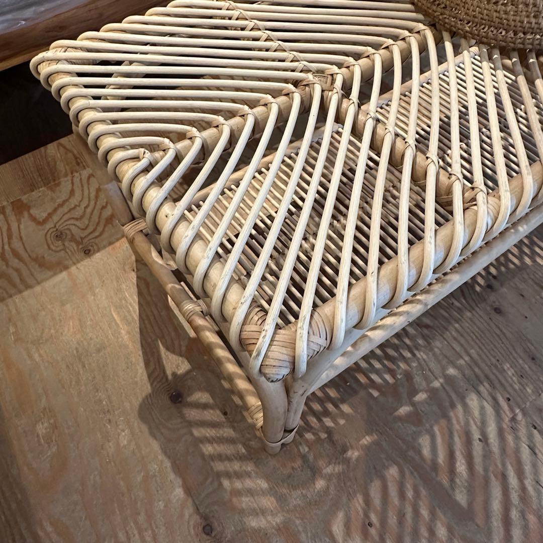 【訳ありバリ島ラタン製センターテーブル 50×100×h44cm通常66,000