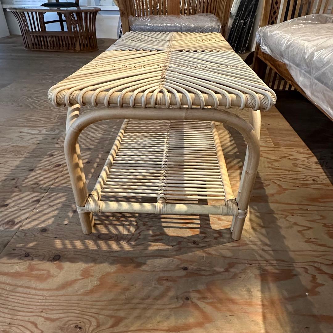 【訳ありバリ島ラタン製センターテーブル 50×100×h44cm通常66,000