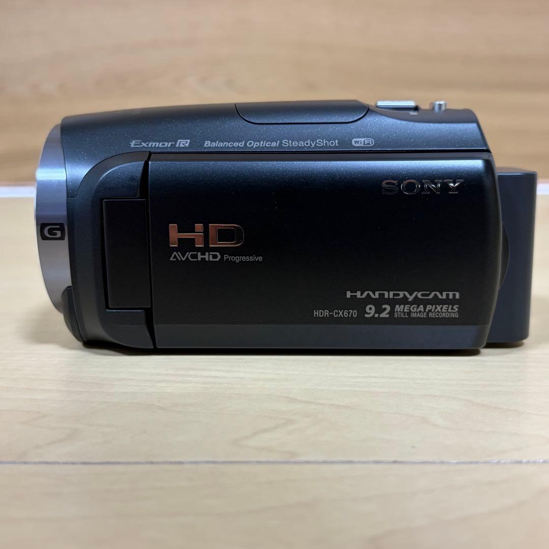 ソニー SONY HDR-CX670 デジタルビデオカメラ ブラック【中古】