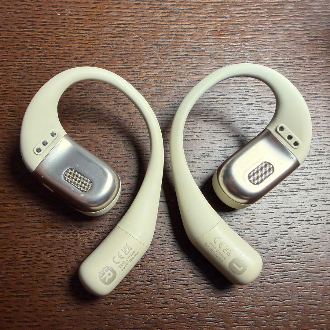 SHOKZ OPENFIT ワイヤレスイヤホン ホワイト