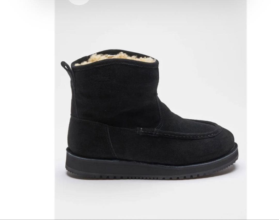 Suicokeスイコック　ムートンブーツRUSS-SD-CMwpブラック24.5