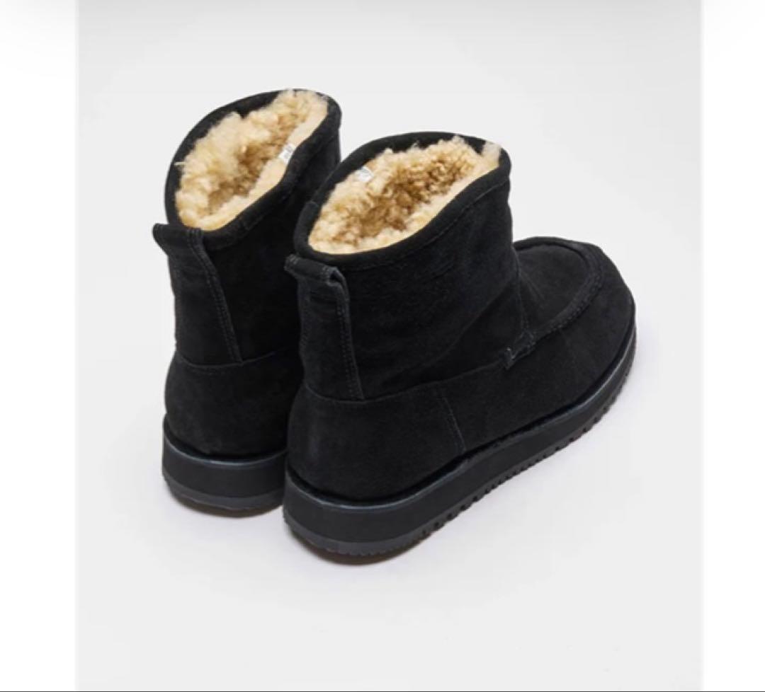 Suicokeスイコック　ムートンブーツRUSS-SD-CMwpブラック24.5