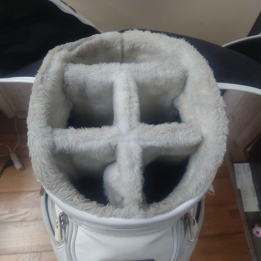 パーリーゲイツキャディバック　エナメルホワイト　正規品