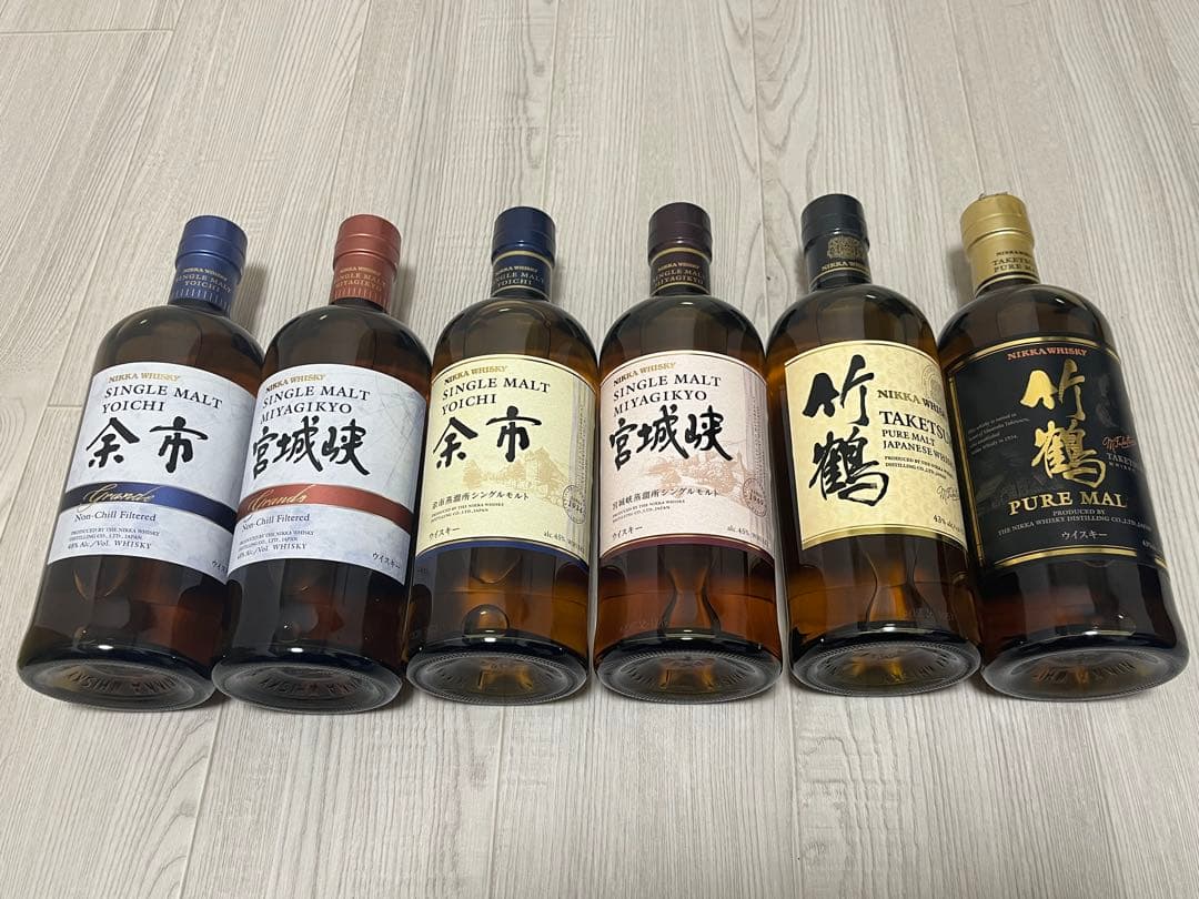 ニッカウイスキー6本セット