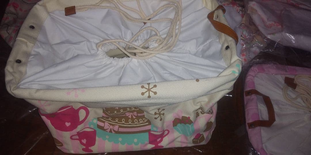 税込総額 15400円 新品　ランドリーBOX ５個セット　ピンクドット他