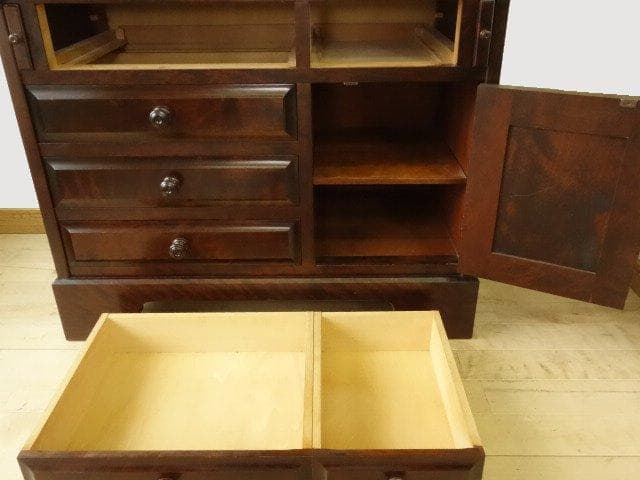 北海道民芸家具　ＨＭ８００ビューロー　ライティング　 再塗装済　ＵＳＥＤ