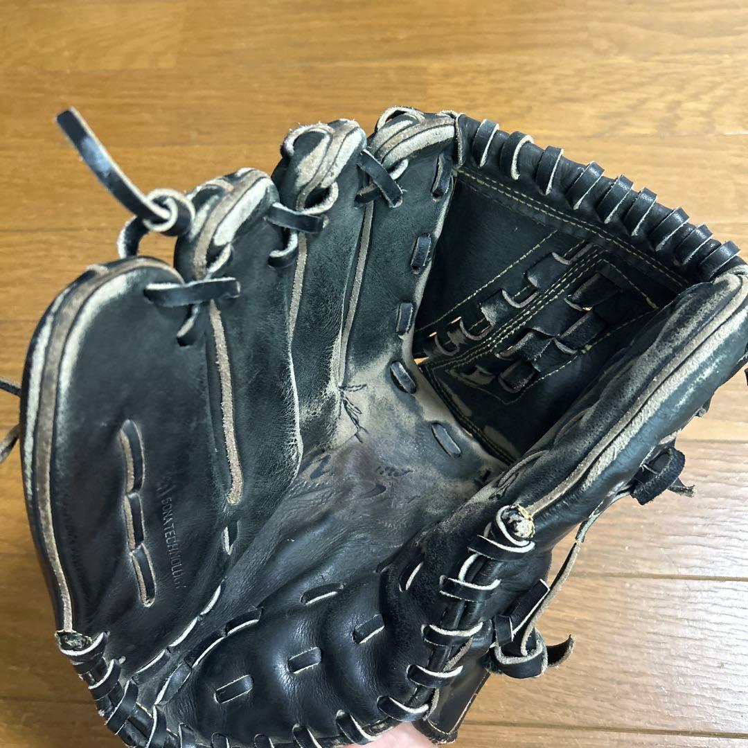 ミズノプロ 硬式グローブ 左投げ用 黒