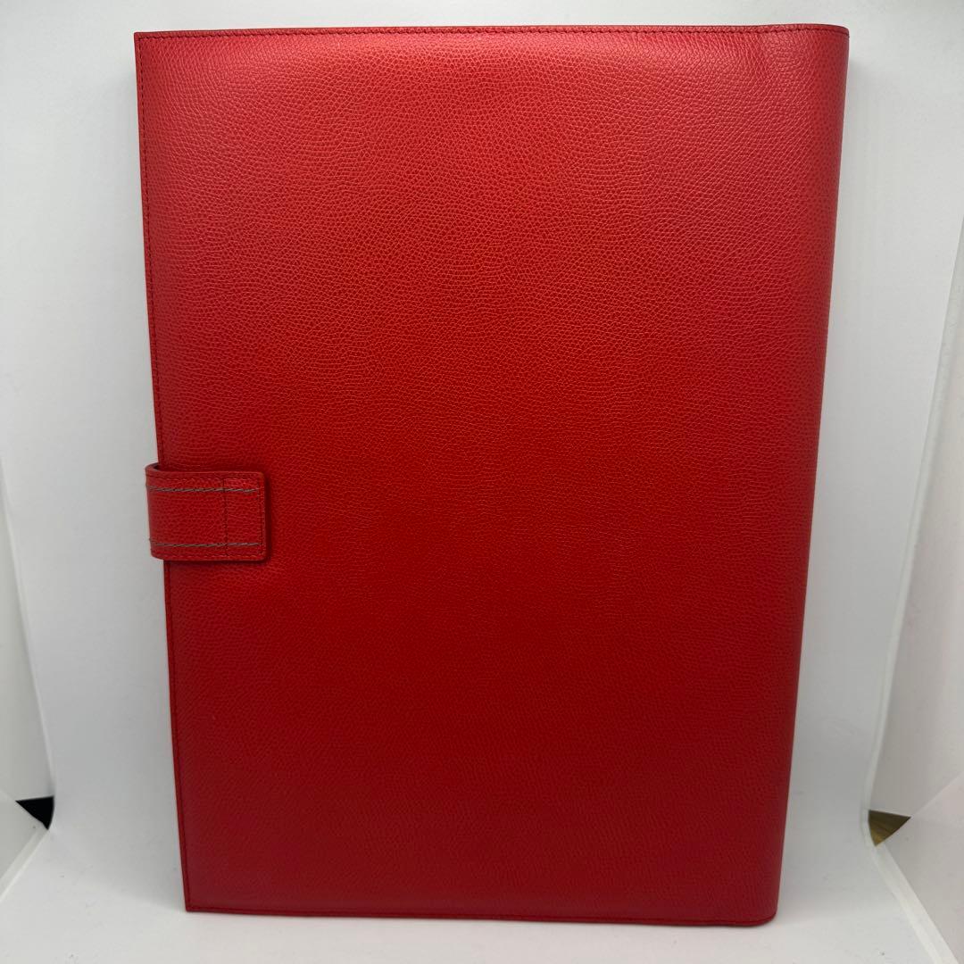 Ferrari フェラーリ レザー タブレットフォルダー レッド　車検証