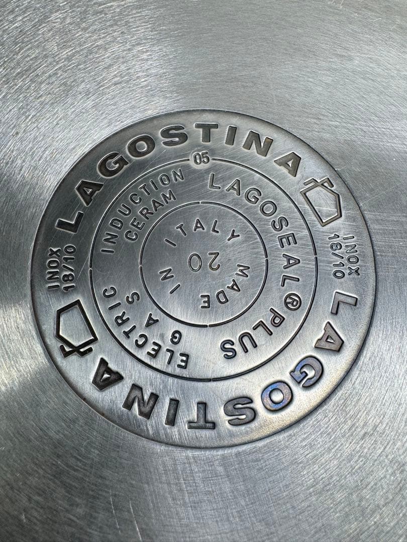 LAGOSTINA ステンレス 両手鍋 3点セット 14•18•20cm