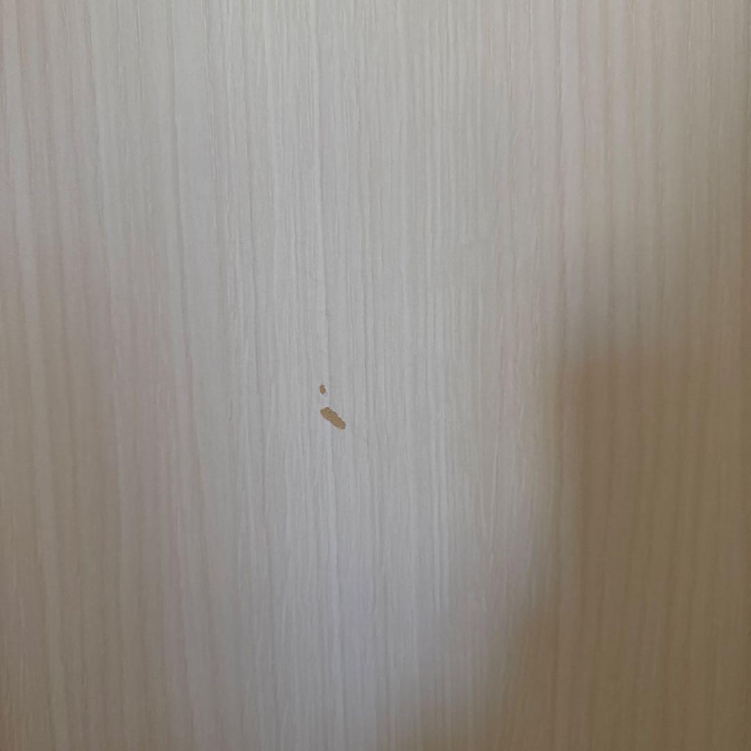 最後お値下げ★日本製 幅60 掃除機ラック収納棚ホワイト木製