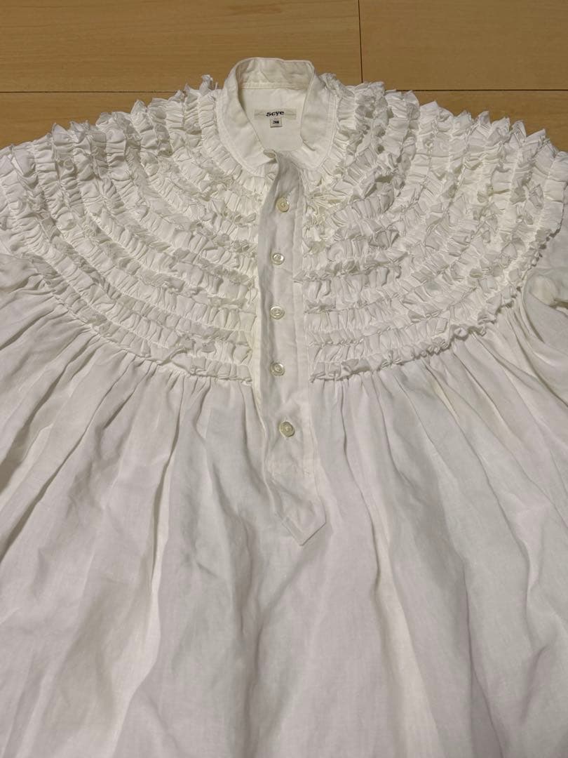 即完売品 Drawer別注 Scye サイ ピコフリルブラウスM 329