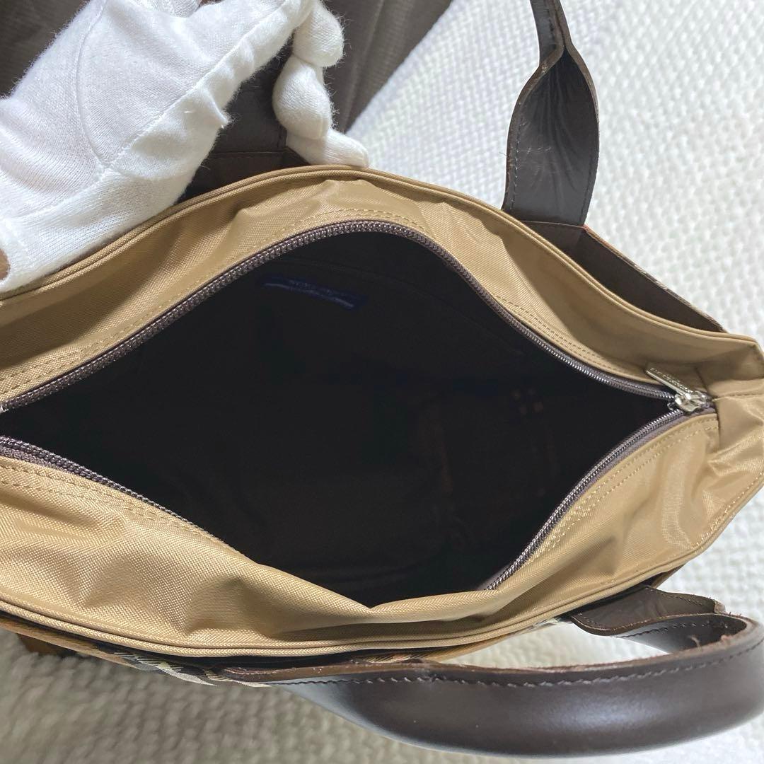 未使用 Burberry バーバリーブルーレーベル ノバチェック ハンドバッグ