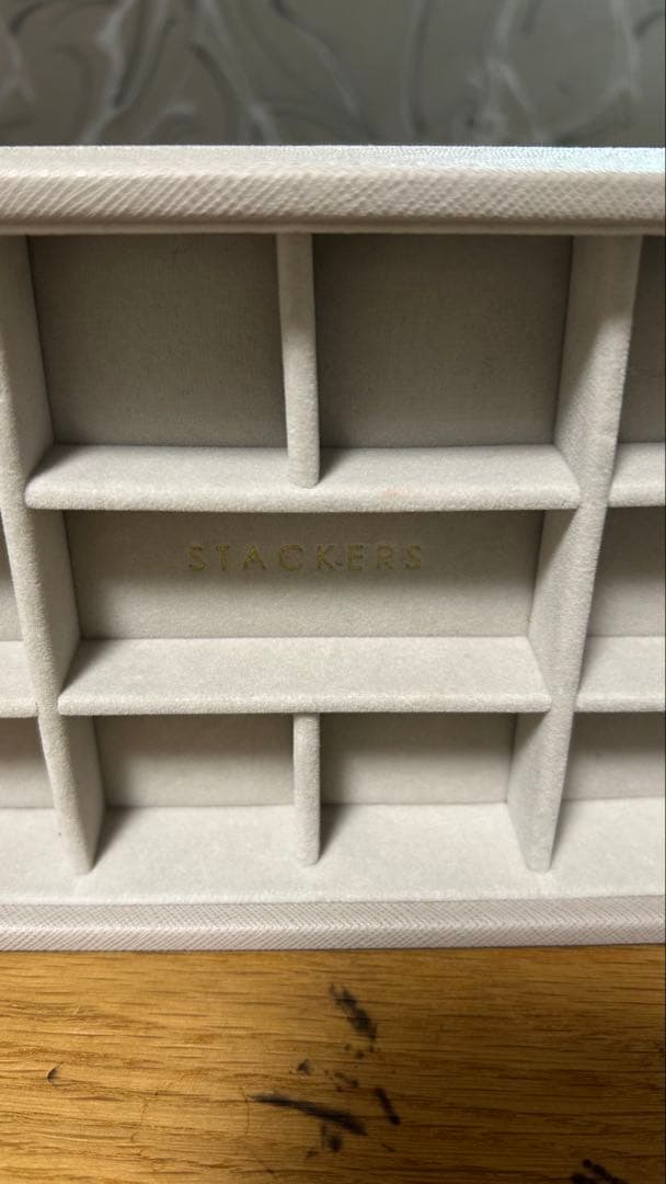 お値下げ！STACKERSミニジュエリーボックス3段トープグレージュスタッカーズ