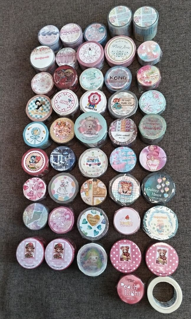 クリームピーチ Dreamin' Tiny Pets 等 マステ 47本セット