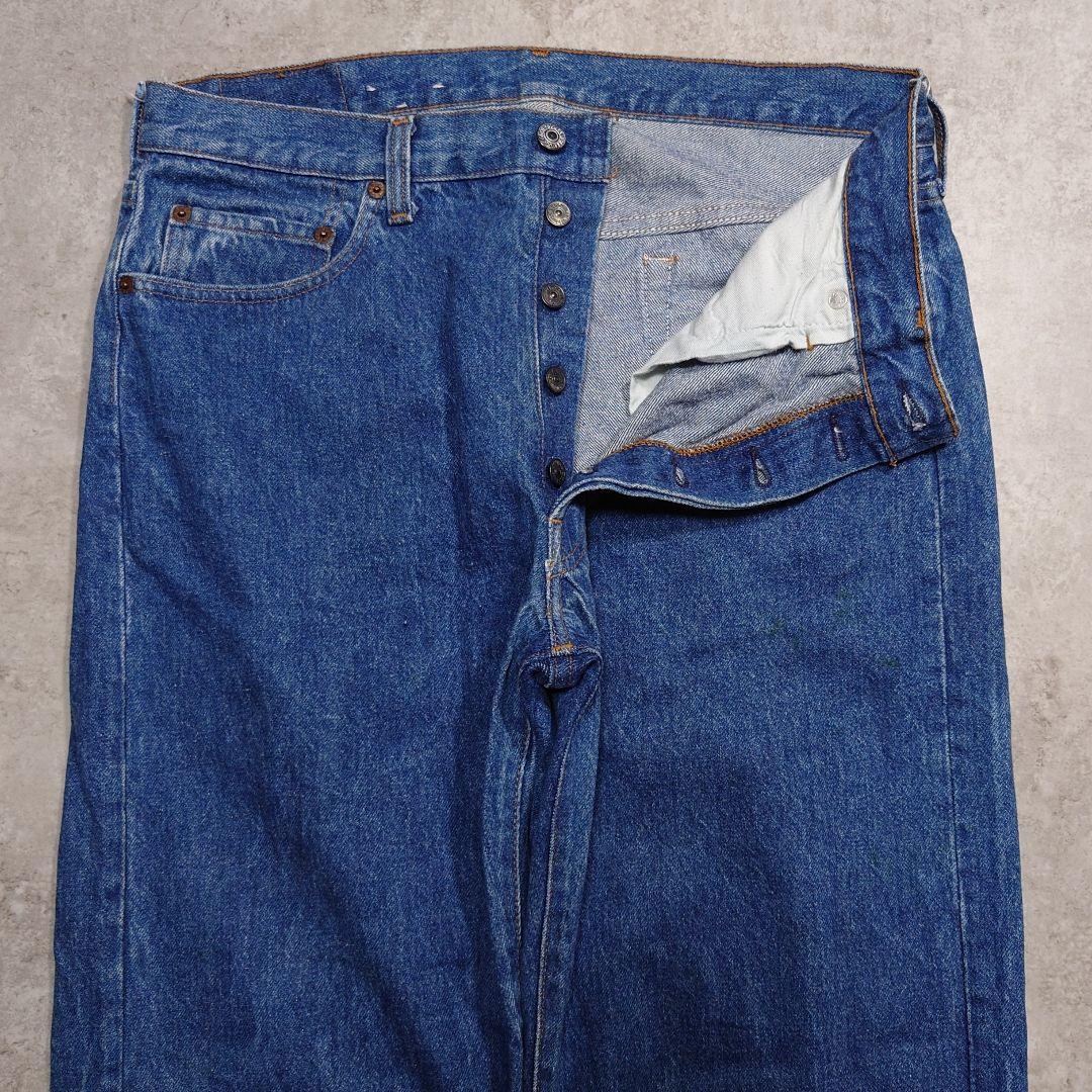80s Levi's 501 USA製 ハチマル 内股シングル 濃紺 W36