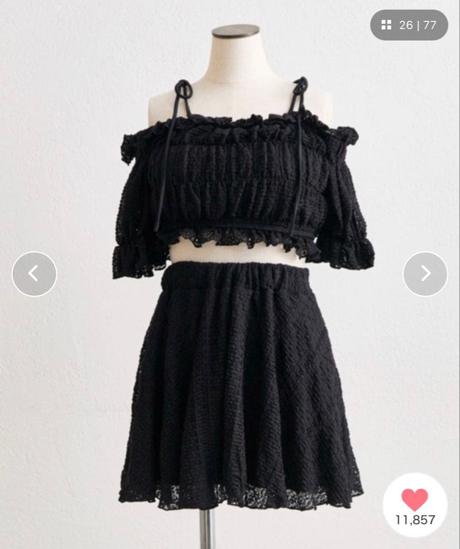 Olive des Olive レースシャーリングswim wear