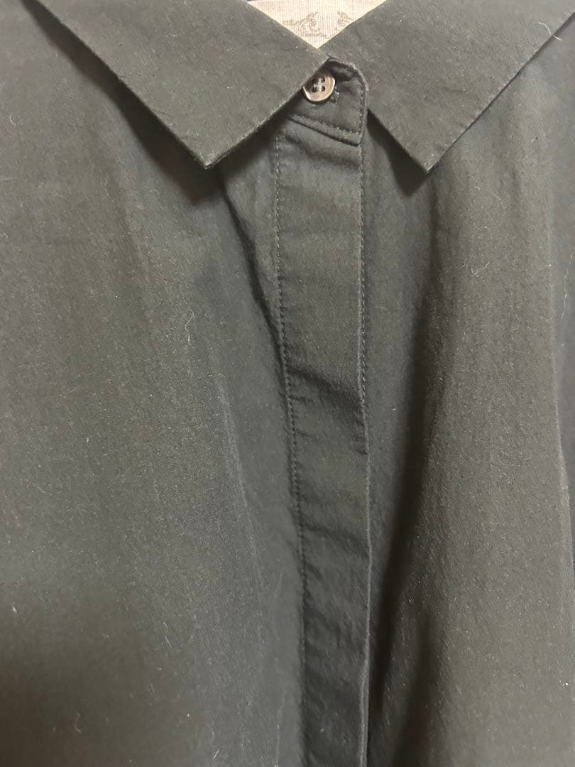 ビアズリー袖レースシャツブラックサイズフリー22AW