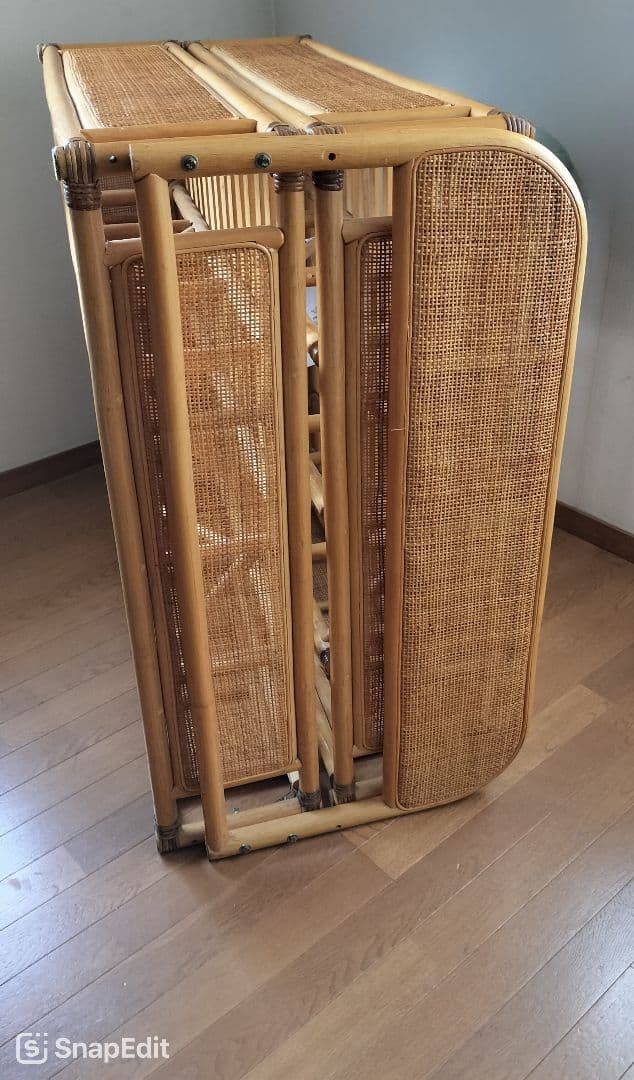 MAXさま専用 藤(ラタン)のベッド 直接引き渡し限定　2台セット