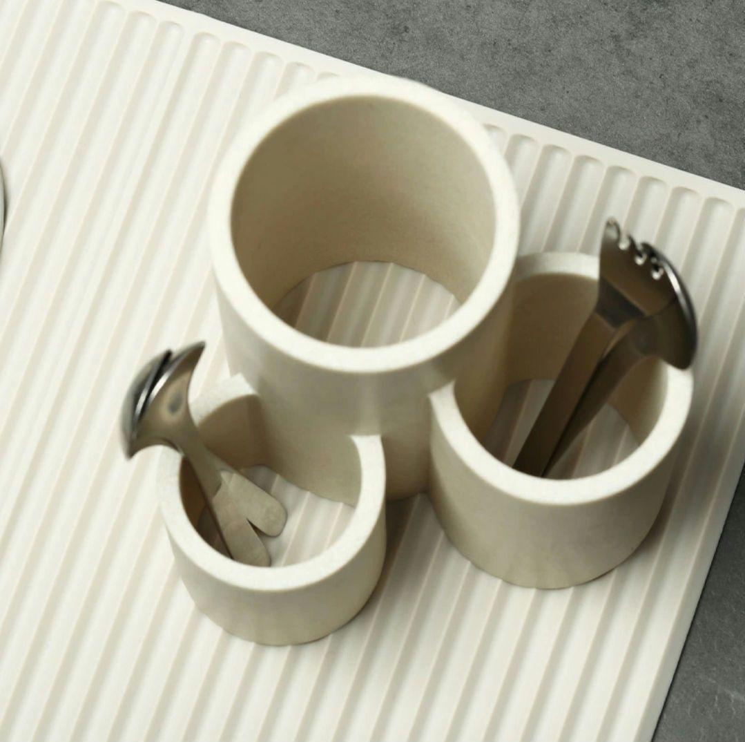 ideaco 3点セット 水切り 水切りラック マット