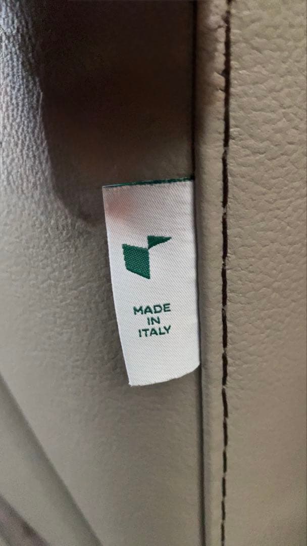 【美品】CALIA イタリア製ソファー　総本革　2人掛け　ベージュレザー