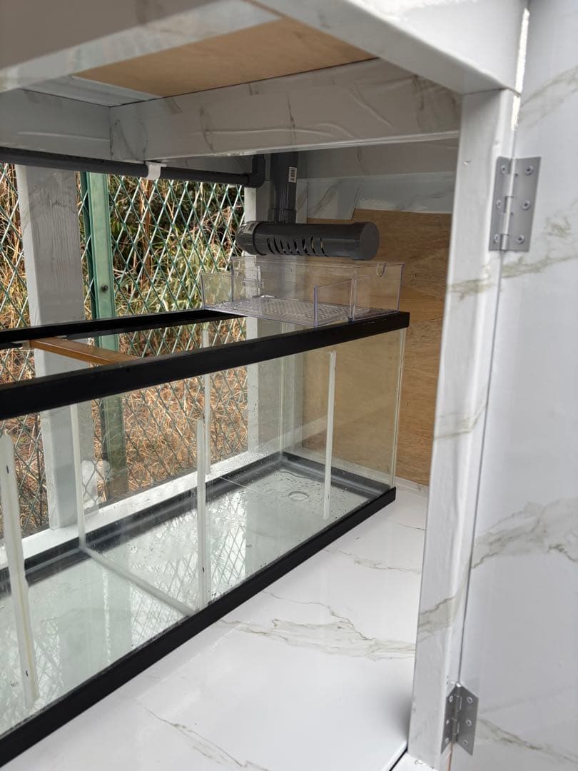 引き取り限定⇒ 180-60-80 オーバーフローアクリル水槽 と台のセット