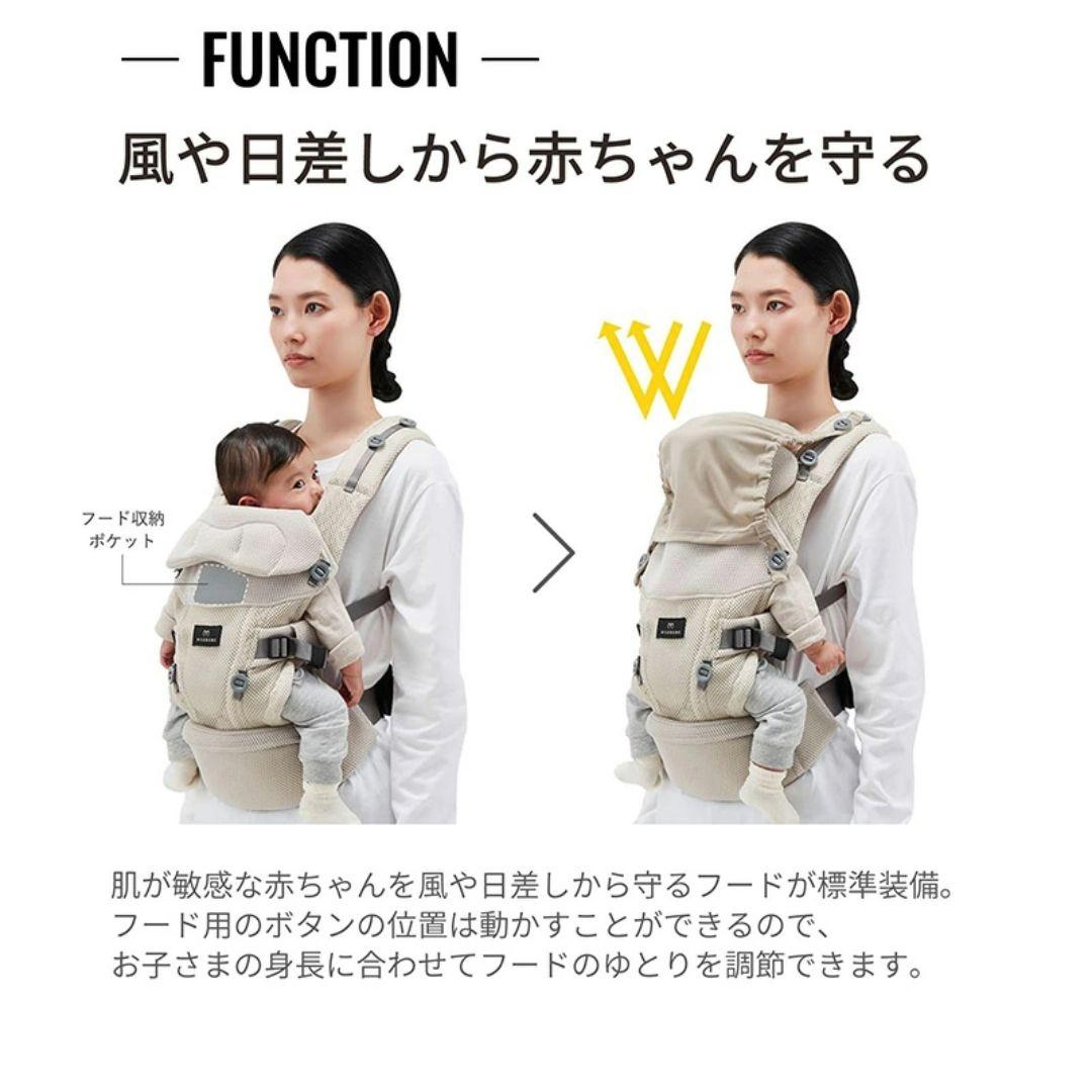 【新品・未開封】エールベベ ベビーキャリア スリー 抱っこ紐 ライトベージュ