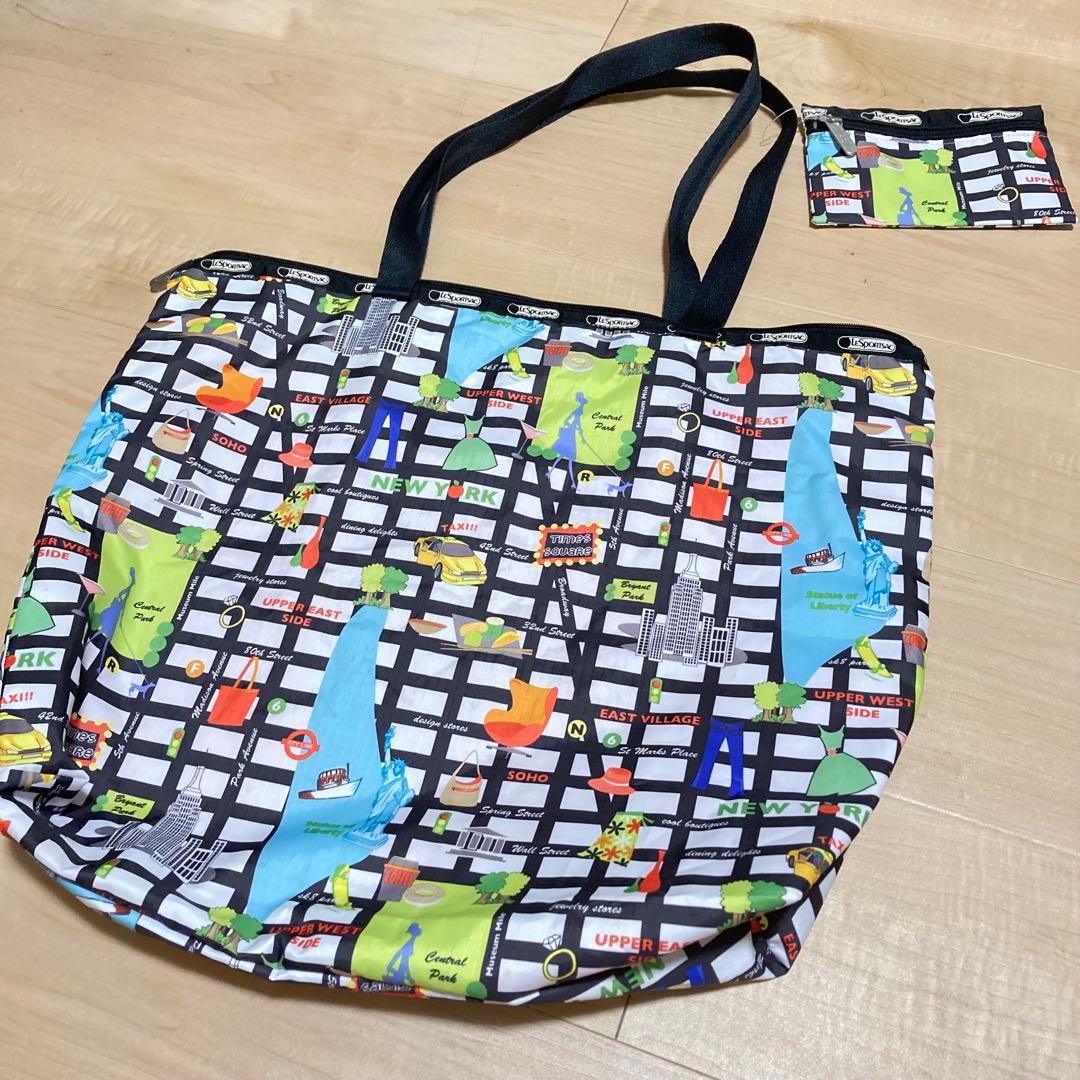 タグ付きあり！レスポートサック ニューヨークマップ 地図柄 バッグ 4点セット