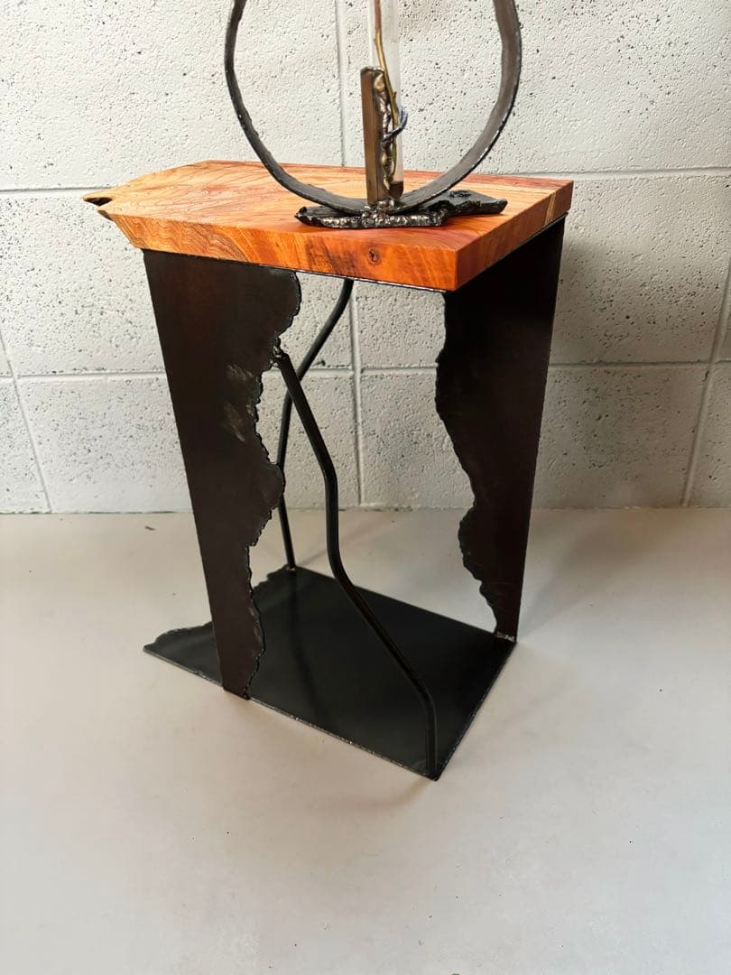 欅サイドテーブルコーヒーテーブルナイトテーブル観葉植物置き飾り台インダストリアル