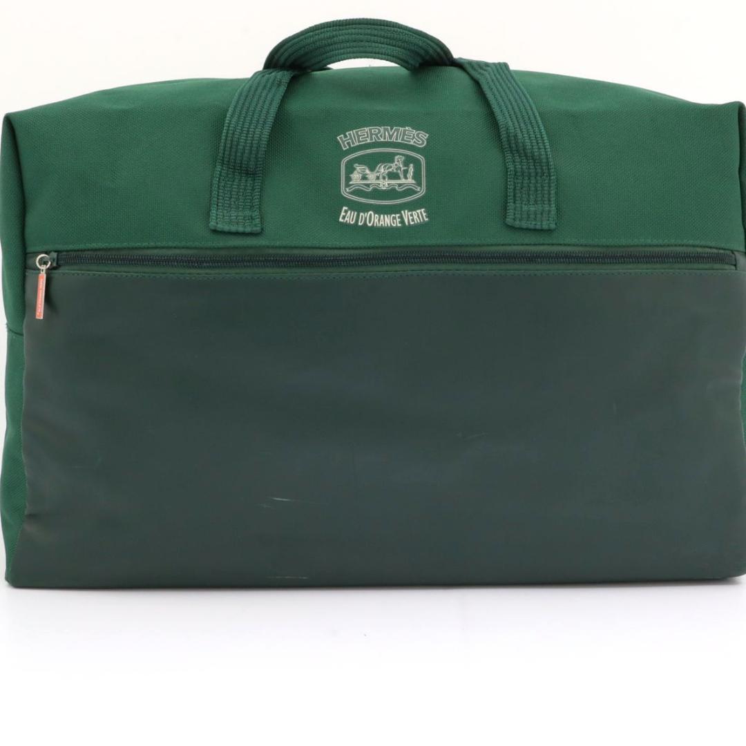 エルメス オードランジュヴェルト ボストンバッグ トラベルバッグ 旅行かばん