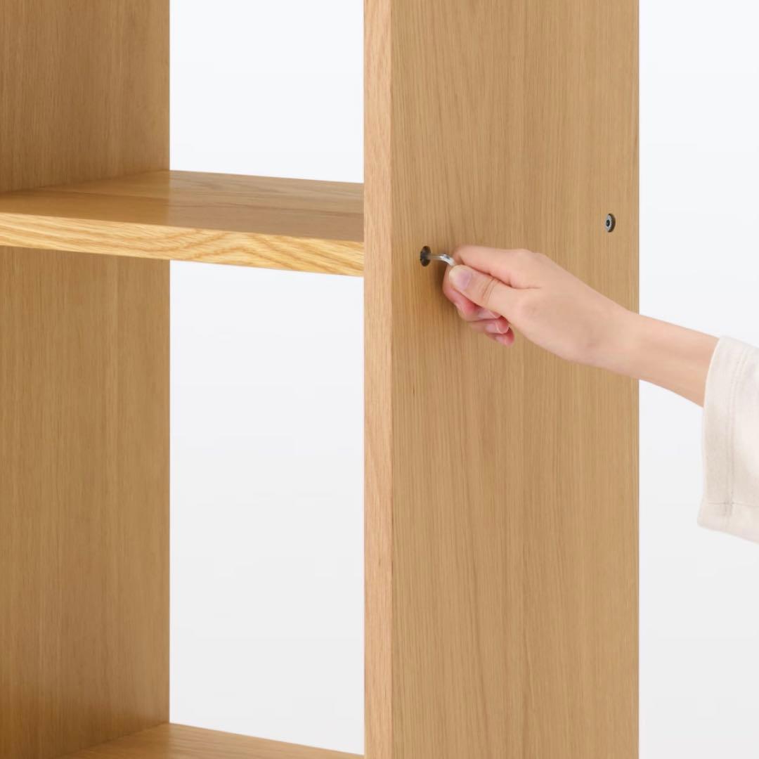 無印良品　スタッキングシェルフ　オーク材