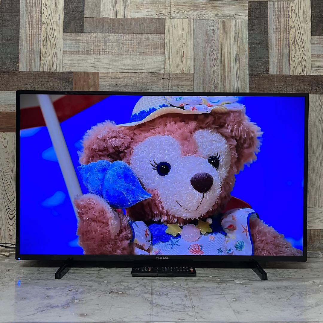 全国送料込❣️フナイ43V型4K チューナ内蔵外付けHDD裏番組録画対応