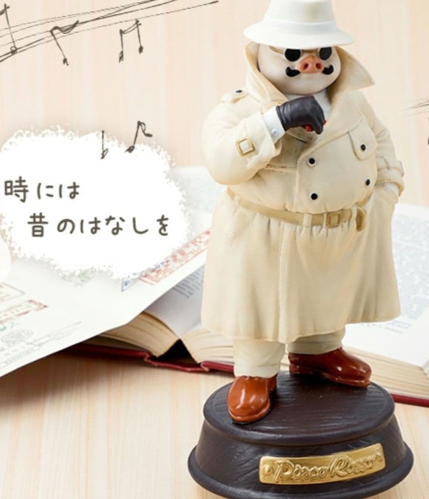 紅の豚 オルゴール トレンチコート ポルコロッソ 　ジブリ　時には昔のはなしを