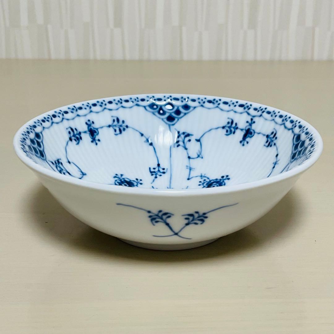 ロイヤルコペンハーゲン ブルーフルーテッド ハーフレース ボウル ペア