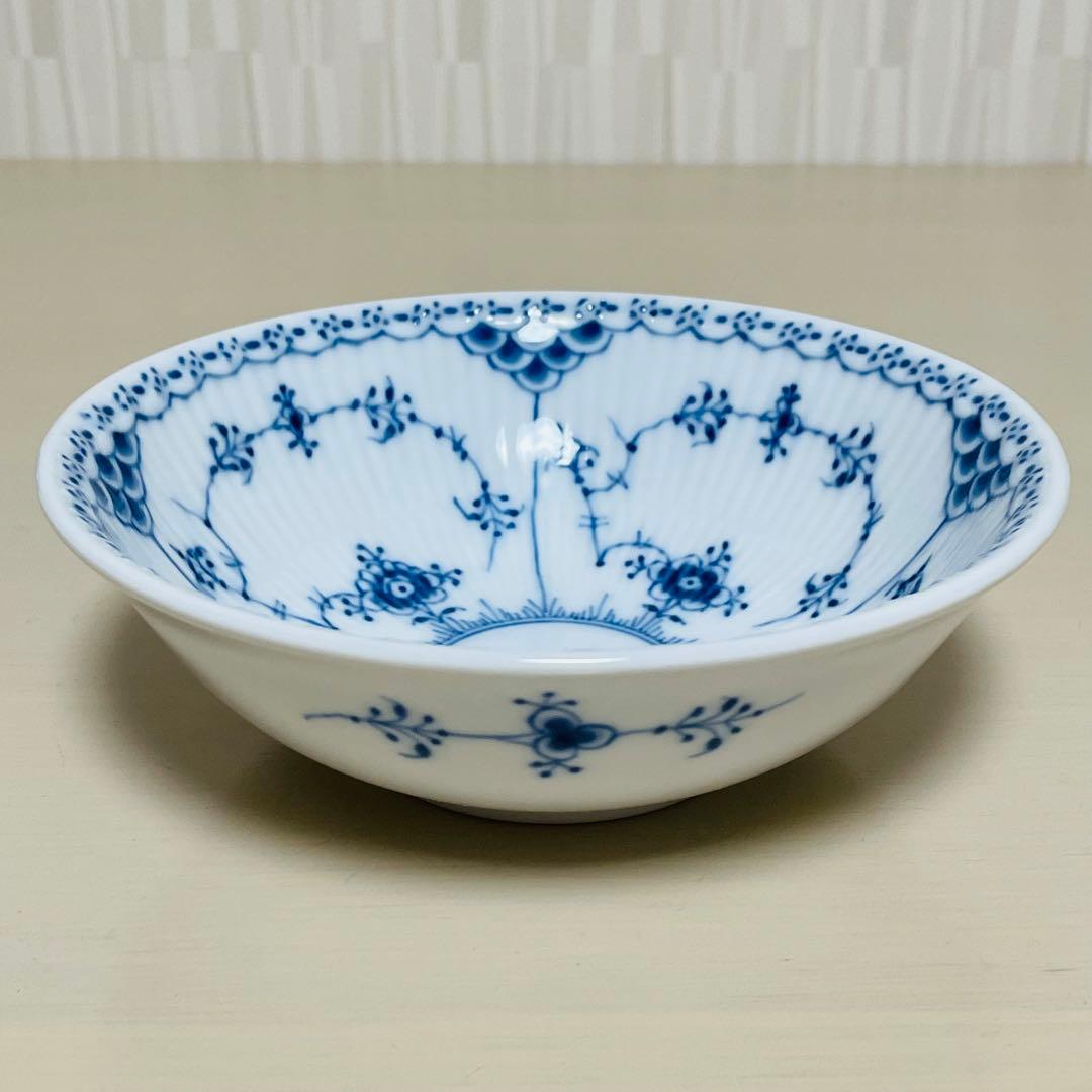 ロイヤルコペンハーゲン ブルーフルーテッド ハーフレース ボウル ペア