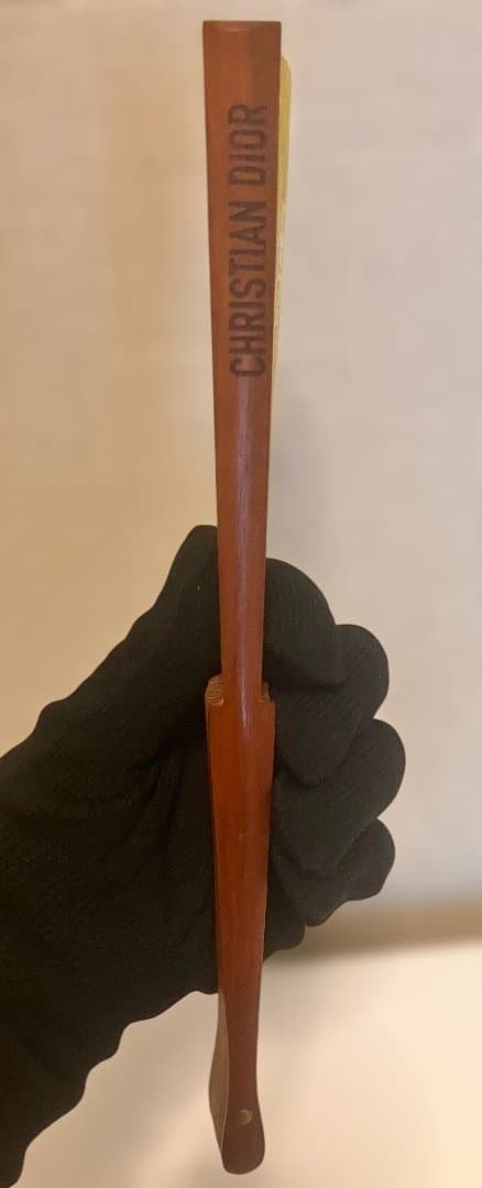 【新品・未使用】CHRISTIAN DIOR萌黄色扇子 トワル ドゥ ジュイ