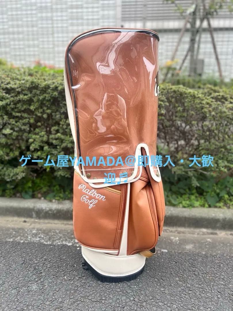 Malbon マルボン キャディバッグ ゴルフバッグ スタンド式 男女兼用 PU