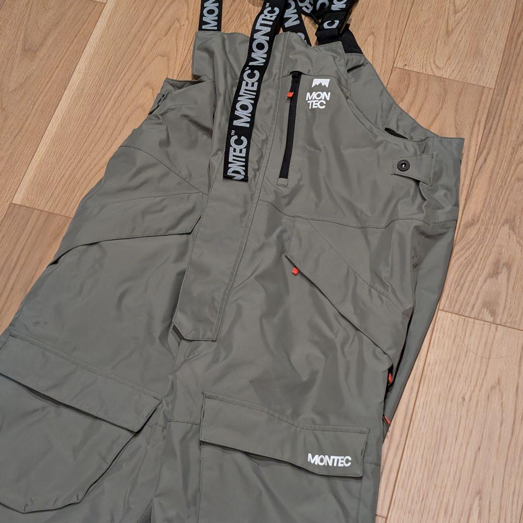 MONTEC スノーボード ビブパンツ Lサイズ　グリーン