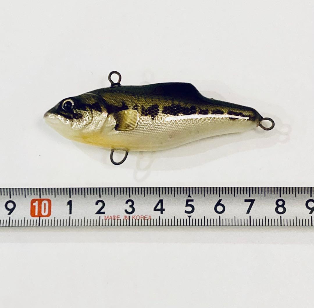 【激レア！】グラトン　ハンドメイドルアー　ブラックバス75mm　リアル系