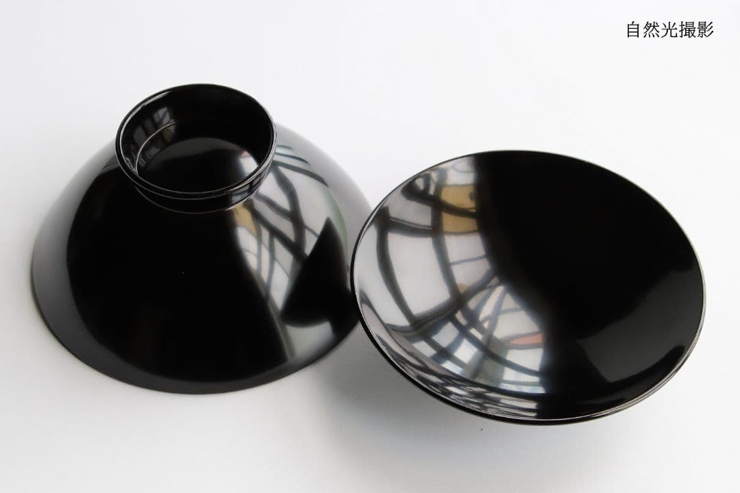 CK73 能登輪島塗 漆光堂謹製 流水菊 金蒔絵 黒塗吸物椀 九客 木箱 木製