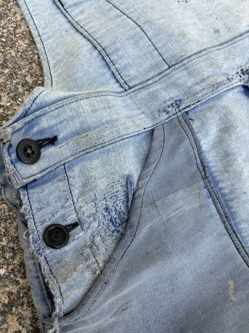 コ*ン様 30's40's50's モールスキンオーバーオール 襤褸 刺子 vi