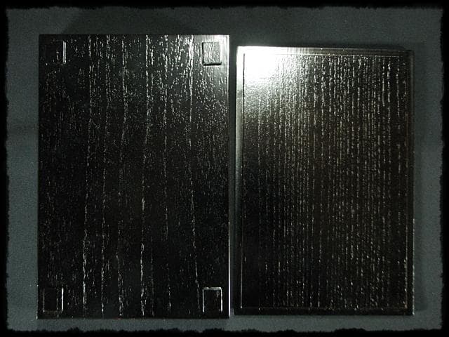 鵬雲斎好 田楽 菓子器 加州 賀峰 朱柳 掻合塗 三段重 裏千家茶道具 f301