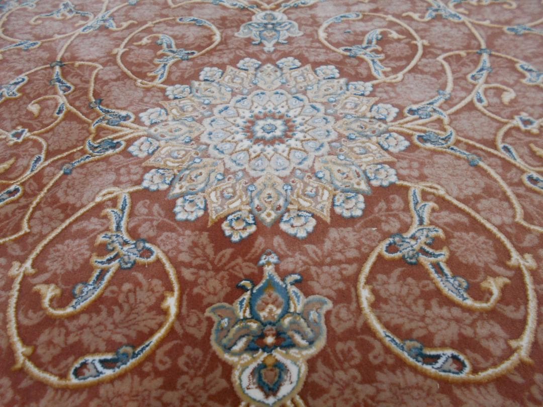 立体柄、144万ノット！本場イラン産 絨毯！ 100×150cm-200491