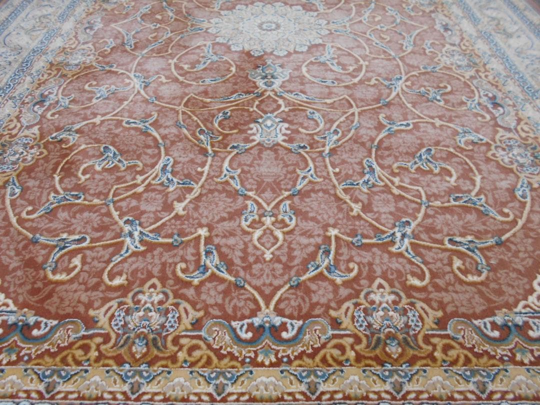 立体柄、144万ノット！本場イラン産 絨毯！ 100×150cm-200491