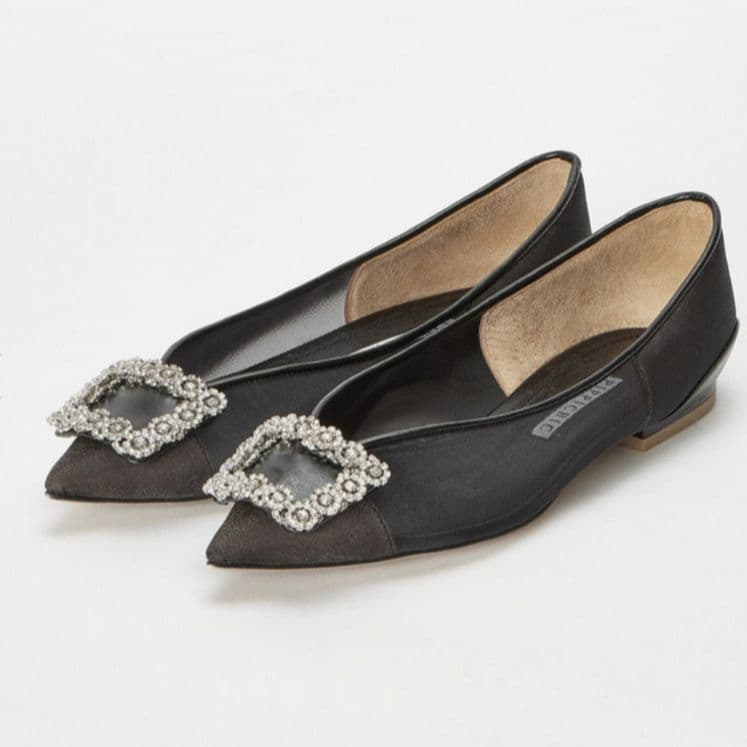 【新品 未使用】ピッピシック　ブラック　ビジュー23.5cm