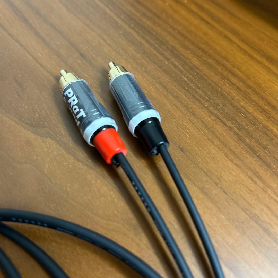 PRaT sound GRV-RISERのRCAケーブル　1m