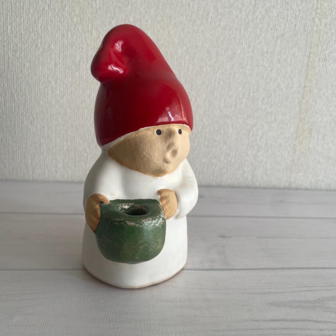 未使用 リサラーソン アドベントチルドレン トムテ キャンドルホルダー