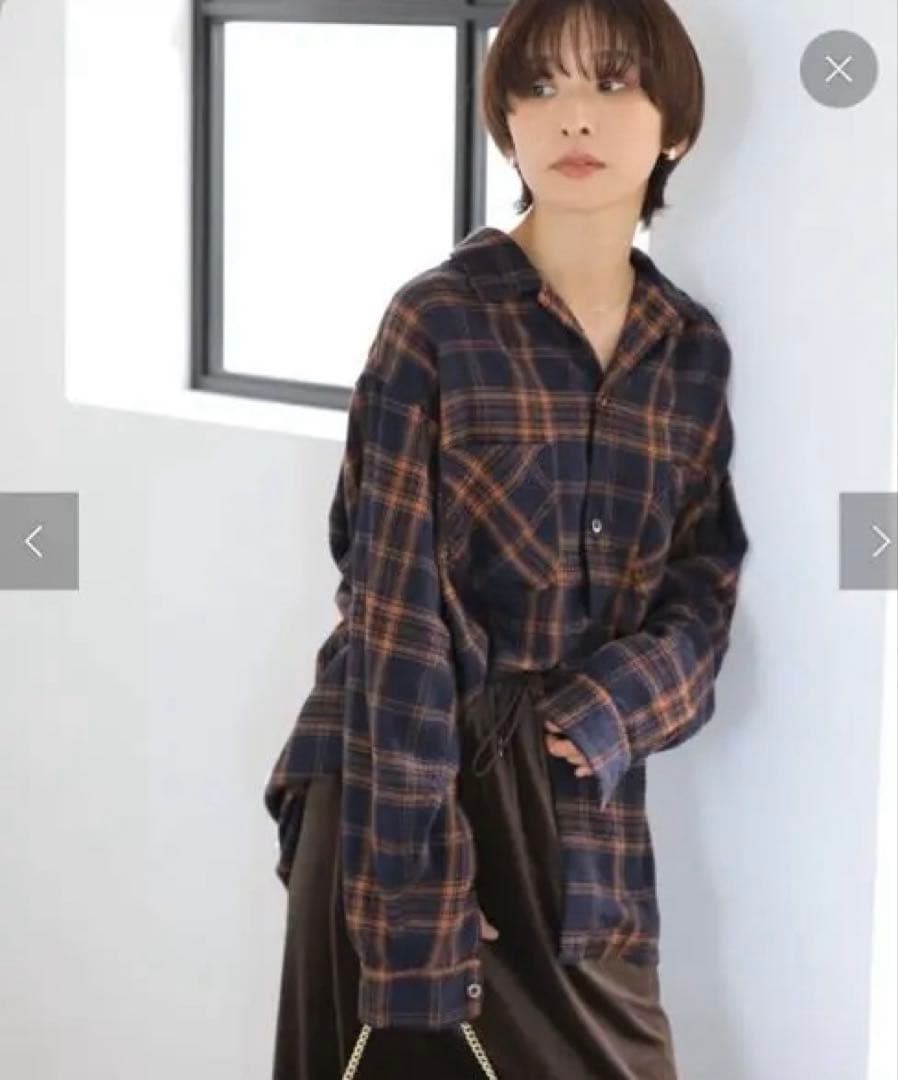 トップス journalstandardDanWORNOUTCHECKshirt