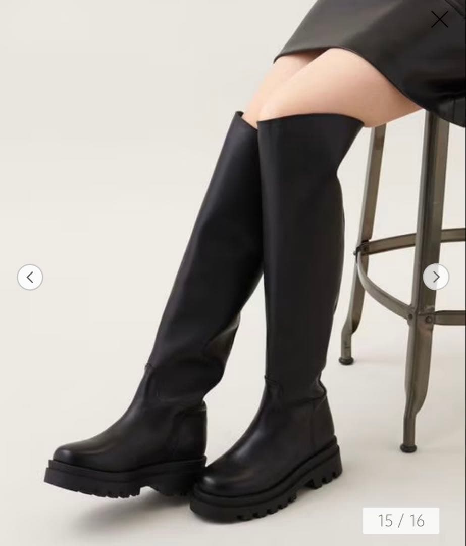 大幅お値下げ【新品】REMME 本革 レザー ニーハイブーツ 37