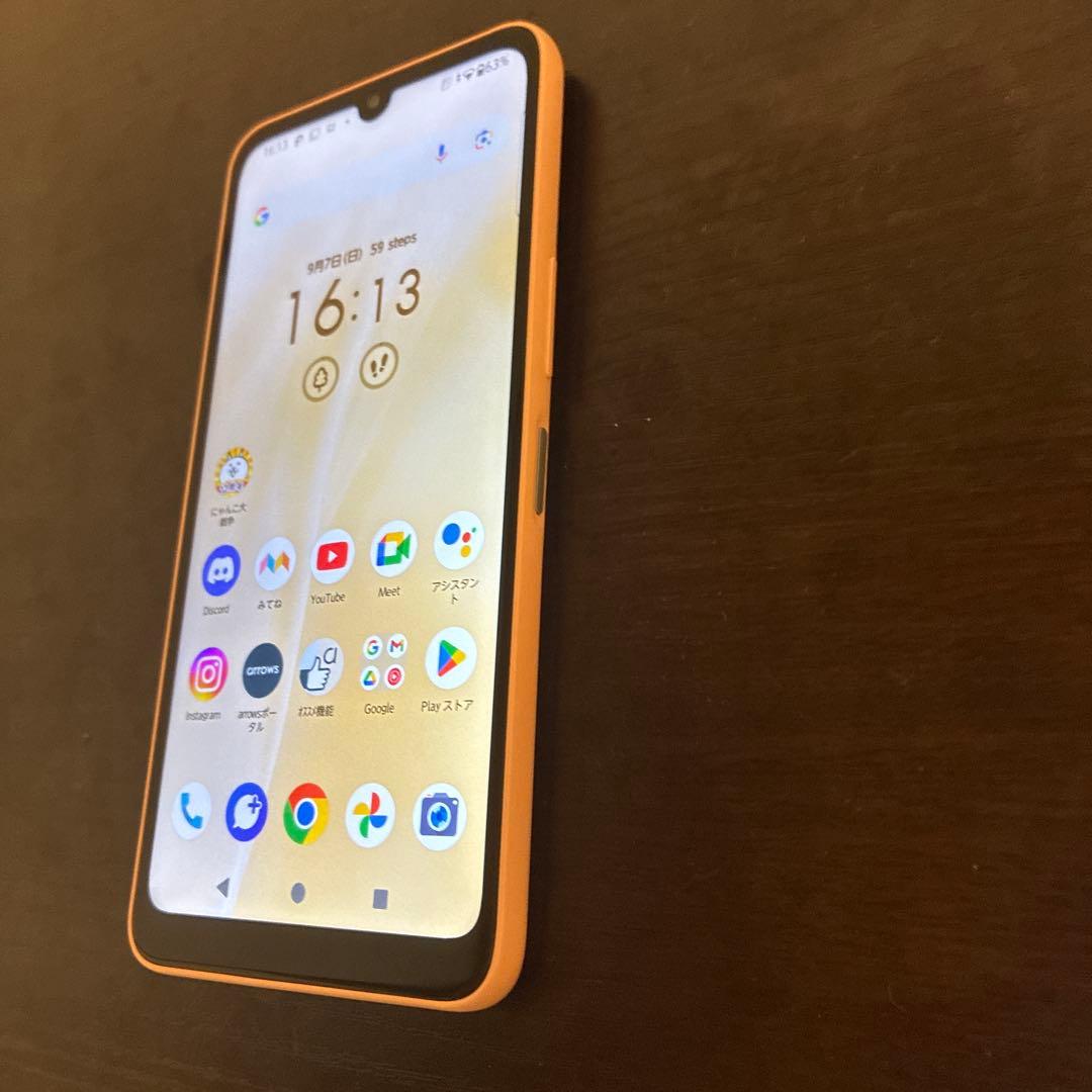 arrows スマートフォン 本体 ピンク 6.1インチ