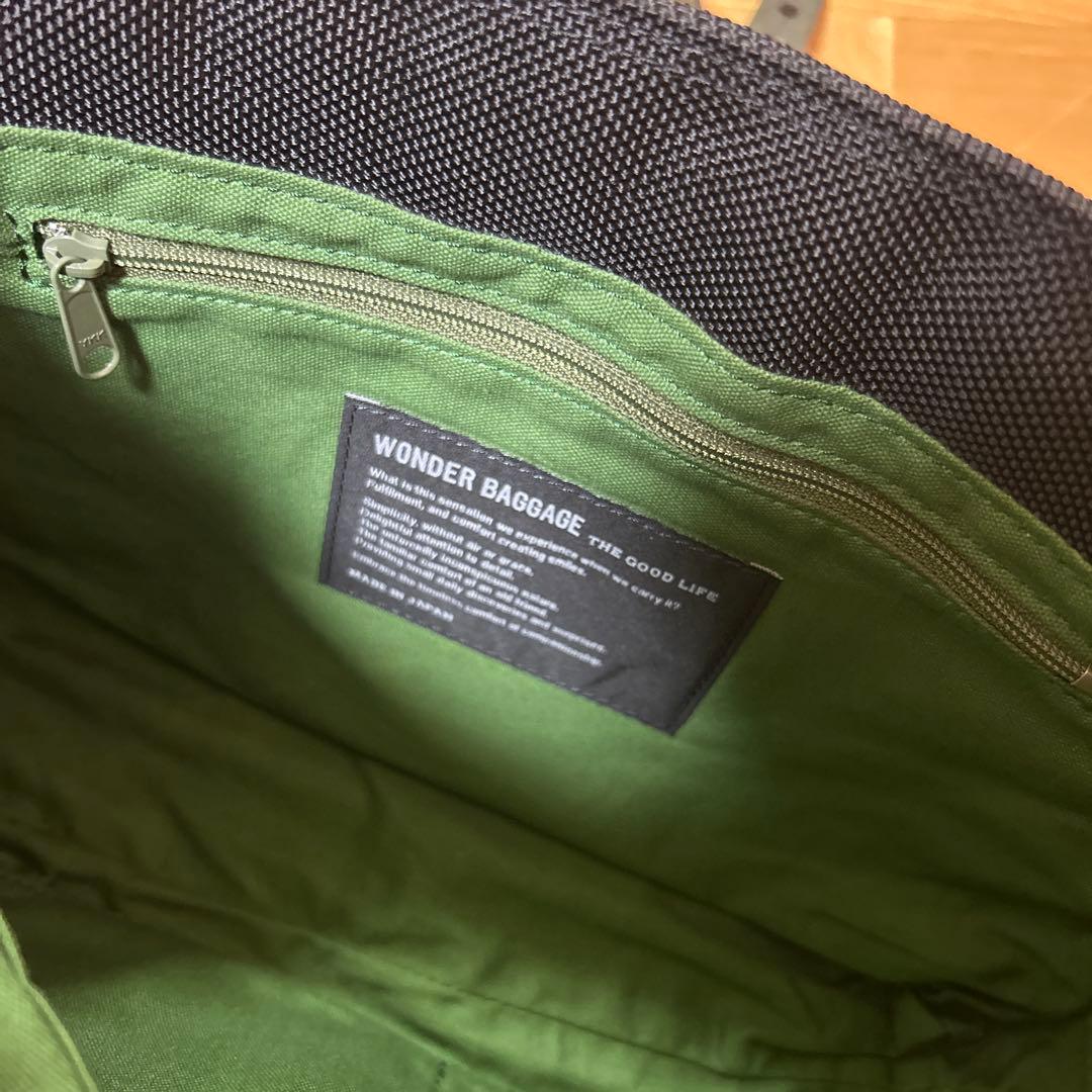 レア品 WONDER BAGGAGE フラップショルダーバッグ ブラック